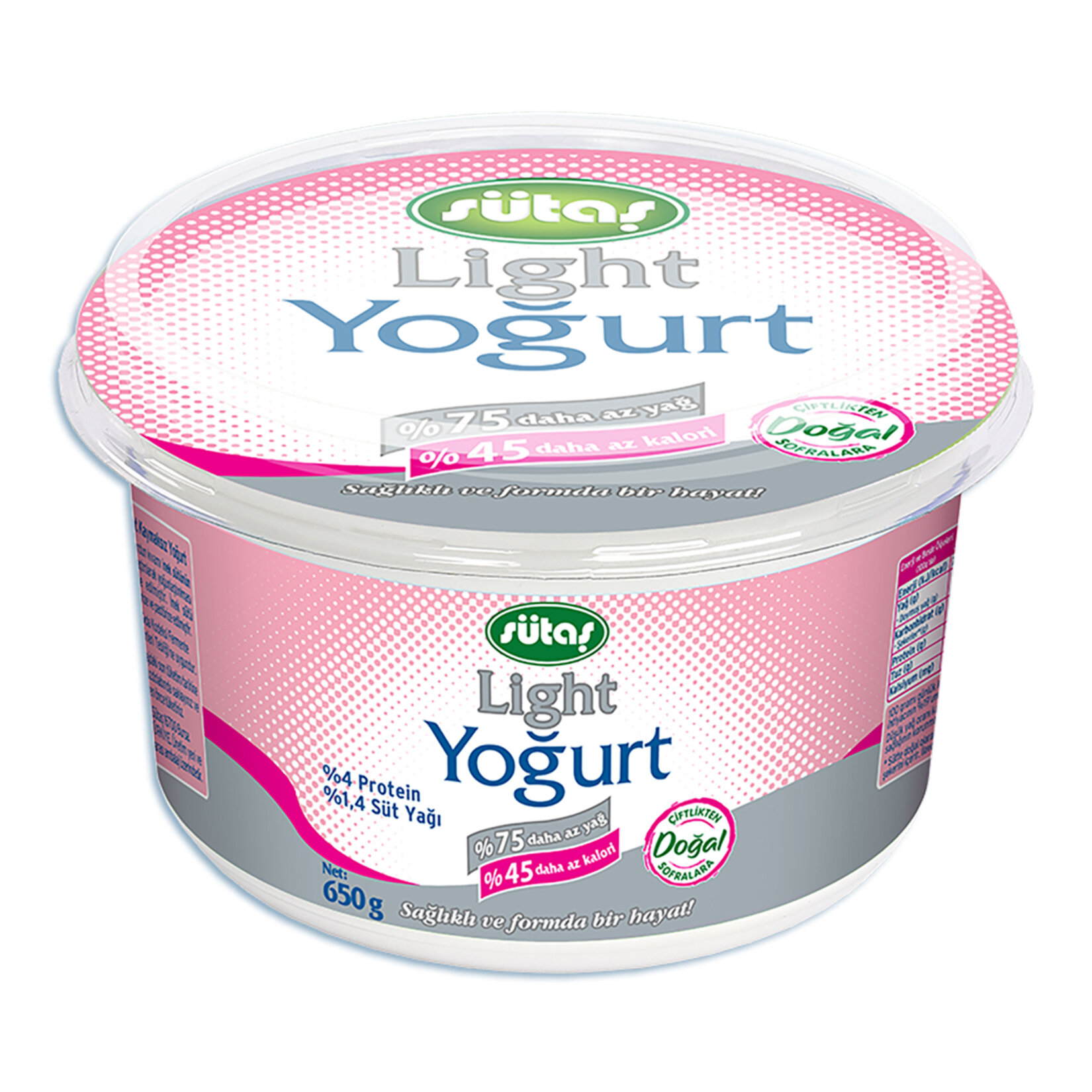 Sütaş Light Yoğurt 650 G